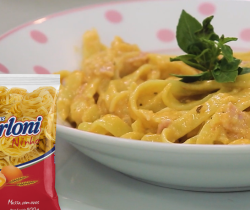 Espaguete Ovos Sarloni Carbonara Villoni Alimentos